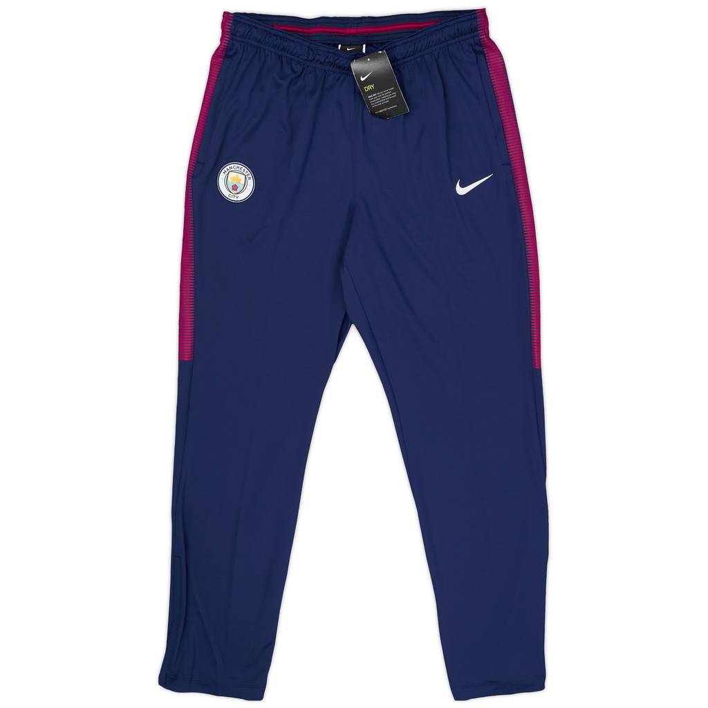 2017-18 Manchester City Nike Track Pants/Bottoms (L)