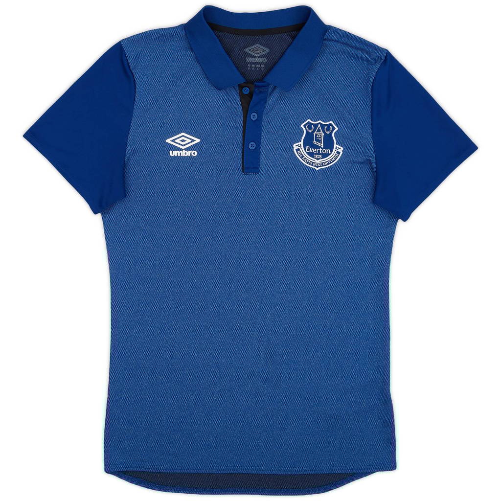 2017-18 Everton Umbro Polo Shirt - 7/10 - (M)