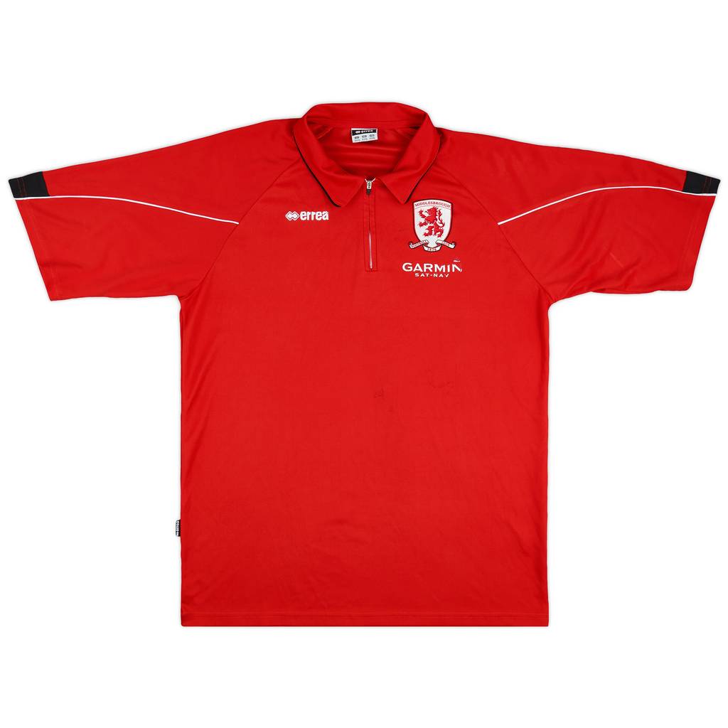 2007-08 Middlesbrough Errea 1/4 Zip Polo Shirt - 8/10 - (3XL)