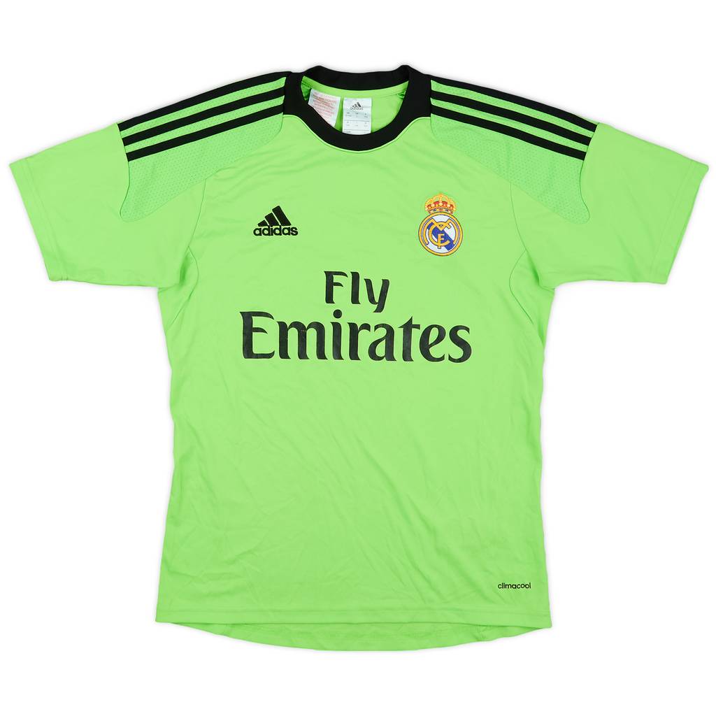 2013-14 Real Madrid GK S/S Shirt - 7/10 - (L.Boys)