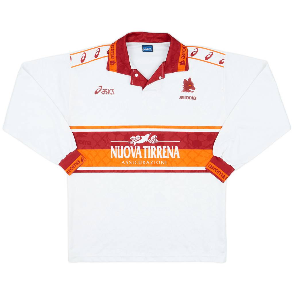 1994-95 Roma Away L/S Shirt - 6/10 - (L)