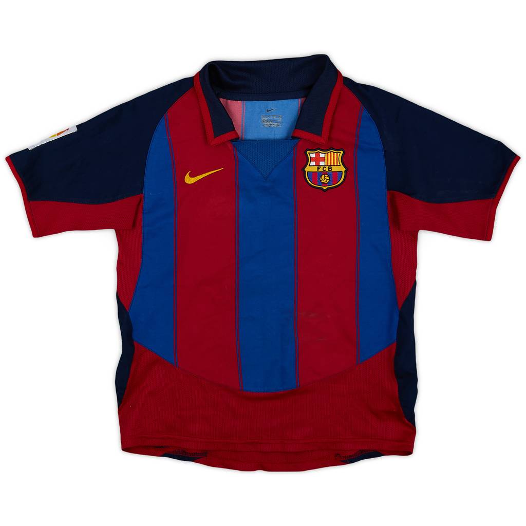 2003-04 Barcelona Home Shirt - 6/10 - (S.Boys)