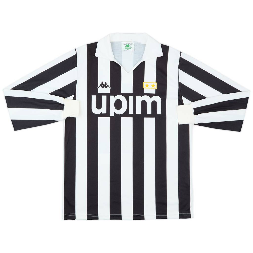 1989-90 Juventus Basic Home L/S Shirt - 7/10 - (M)