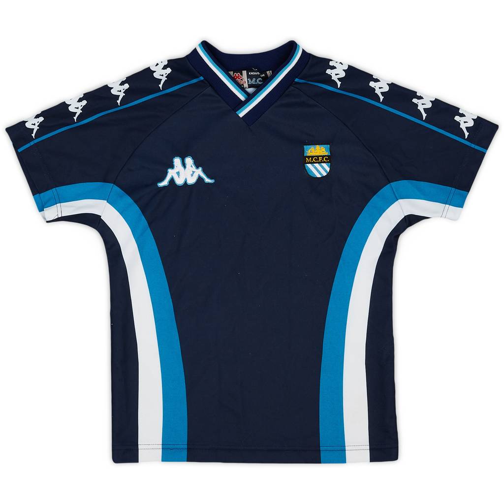 1997-99 Manchester City Kappa Training Shirt - 8/10 - (S.Boys)