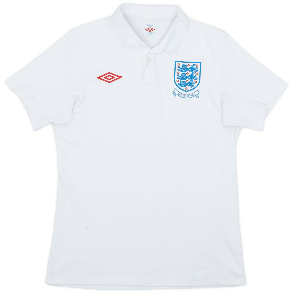 2010-11 England 'South Africa' Home Shirt - 9/10 - (M)