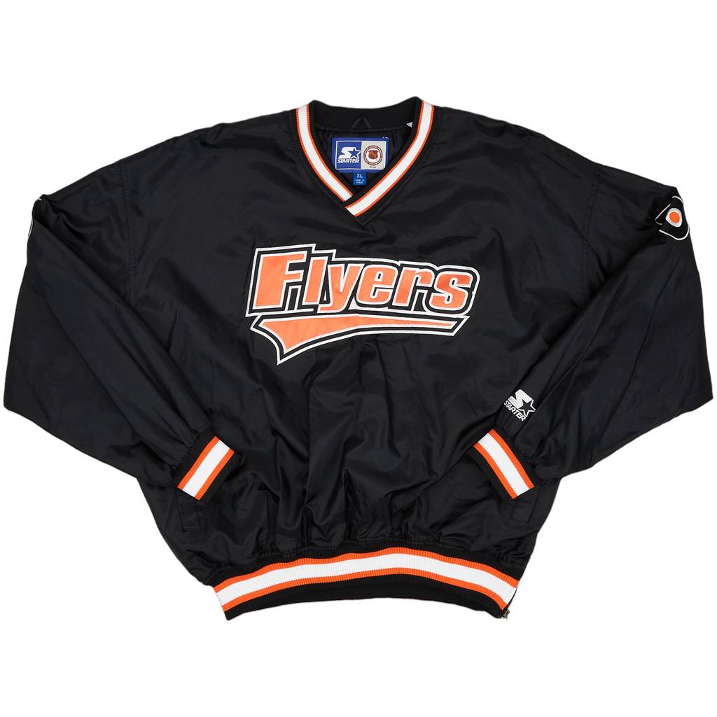 1990s Philadelphia Flyers Starter Pullover Windbreaker Jacket (Excellent) XL