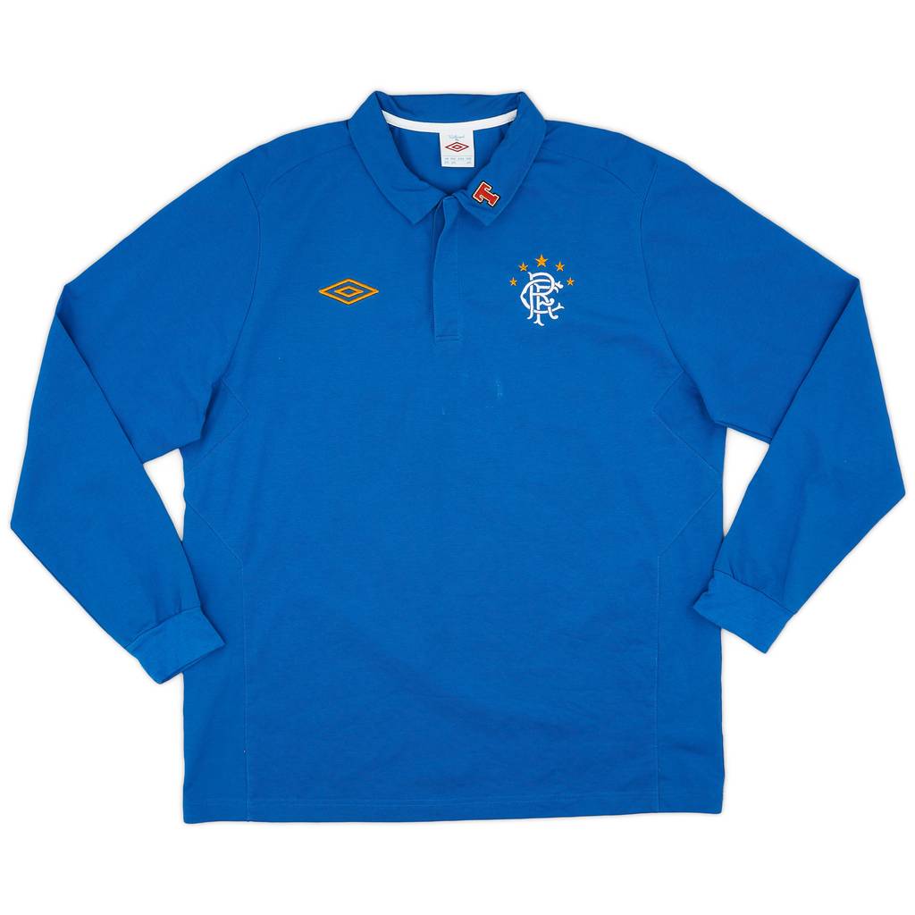 2010-11 Rangers Umbro Polo L/S Shirt - 9/10 - (3XL)