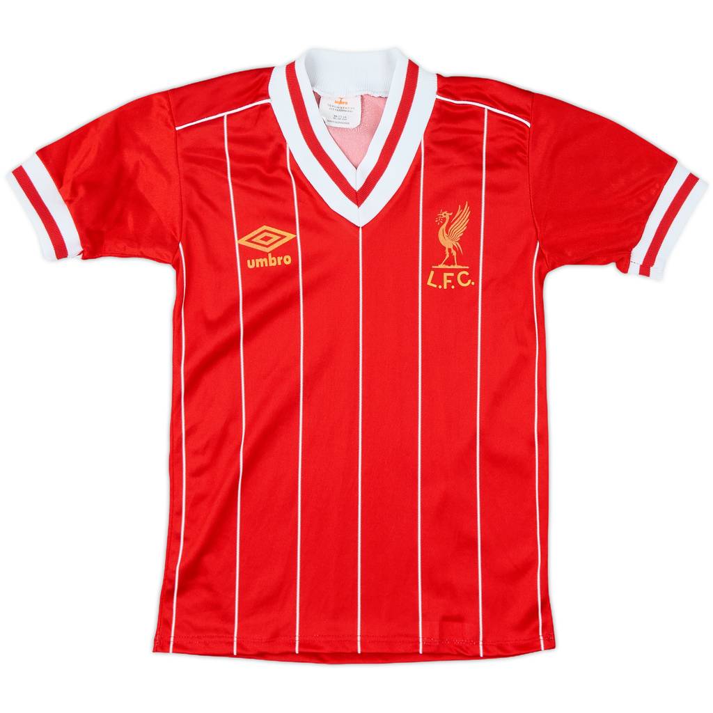 1982-85 Liverpool Home Shirt - 8/10 - (S.Boys)