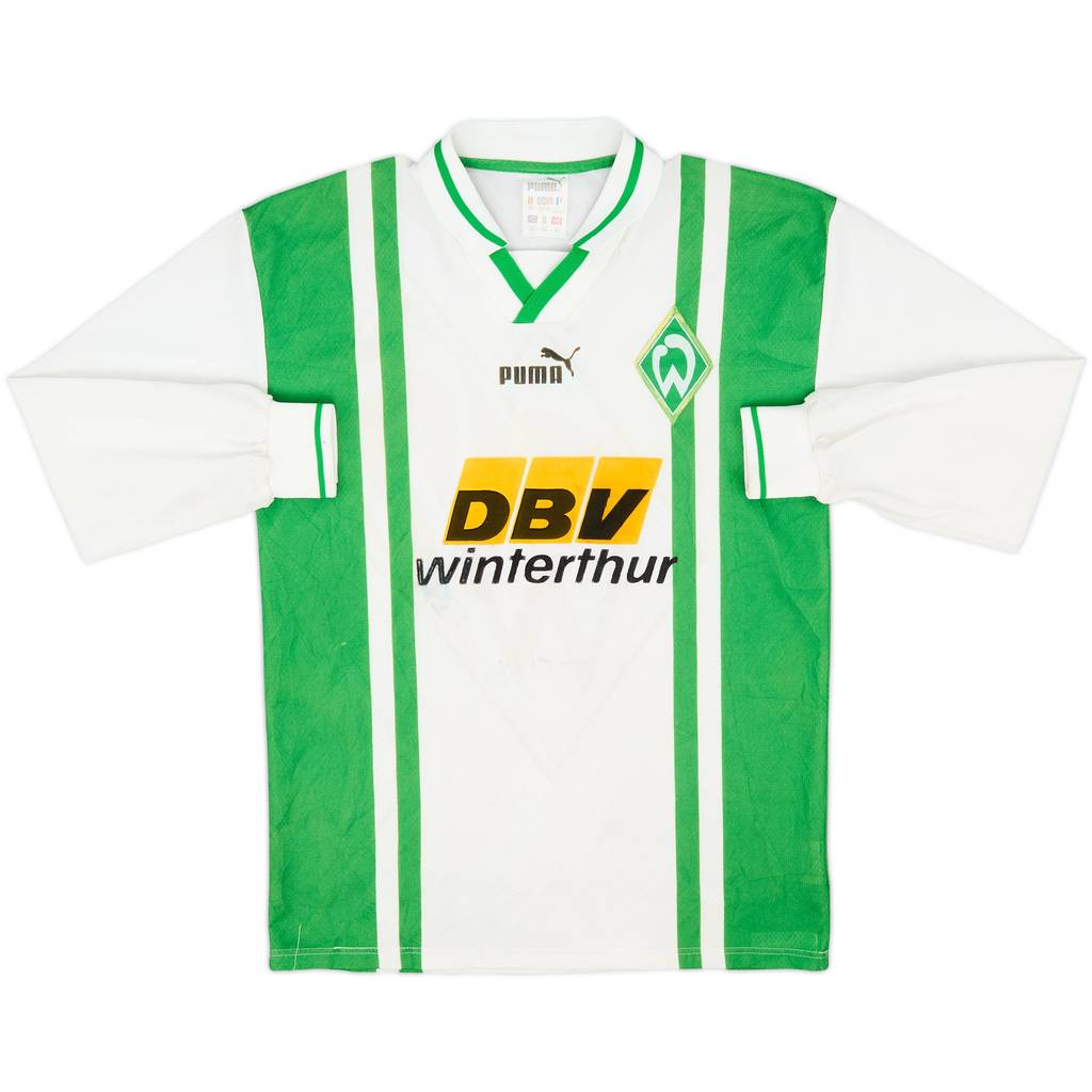 1996-97 Werder Bremen Home L/S Shirt - 5/10 - (XS)