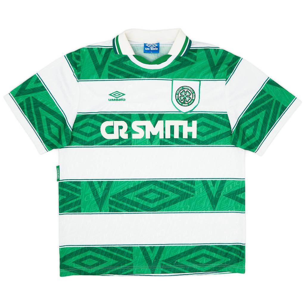 1993-95 Celtic Home Shirt - 9/10 - (XL)