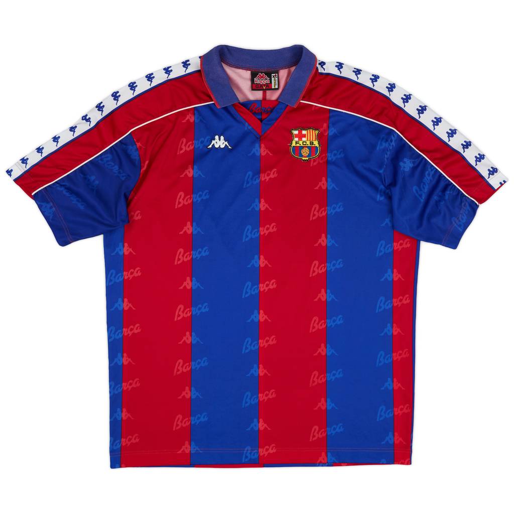 1995-97 Barcelona Home Shirt - 9/10 - (XL)