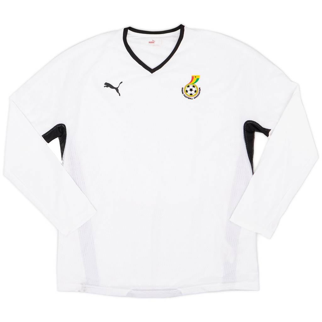2008-09 Ghana Player Issue Home L/S Shirt - 9/10 - (XXL)