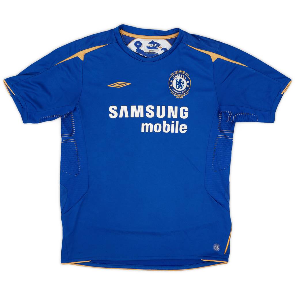 2005-06 Chelsea Centenary Home Shirt - 8/10 - (XL.Boys)
