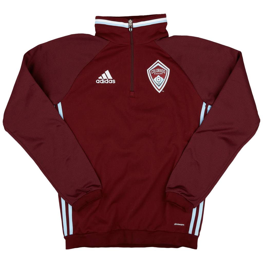 2015 Colorado Rapids adidas 1/4 Zip Drill Top - 9/10 - (S)