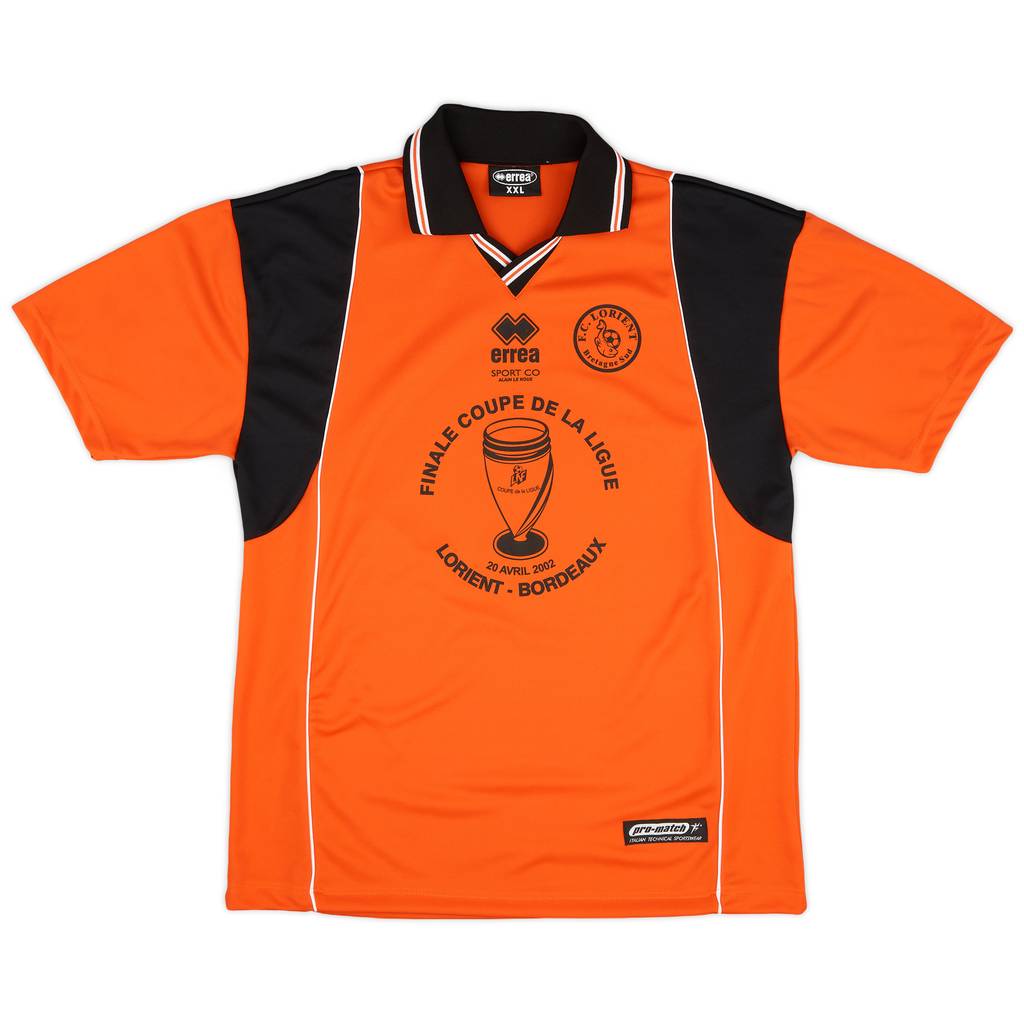 2002-03 FC Lorient "Finale Coupe de la Ligue 2002" Home Shirt - 8/10 - (XXL)