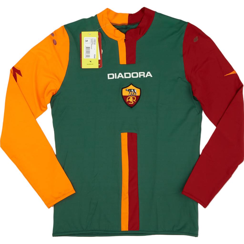 2005-06 Roma Cup Away L/S Shirt (S)