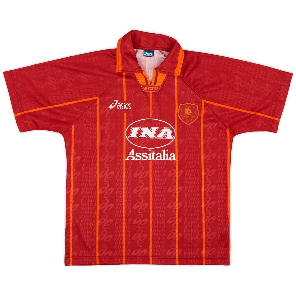 1996-97 Roma Home Shirt - 8/10 - (S)