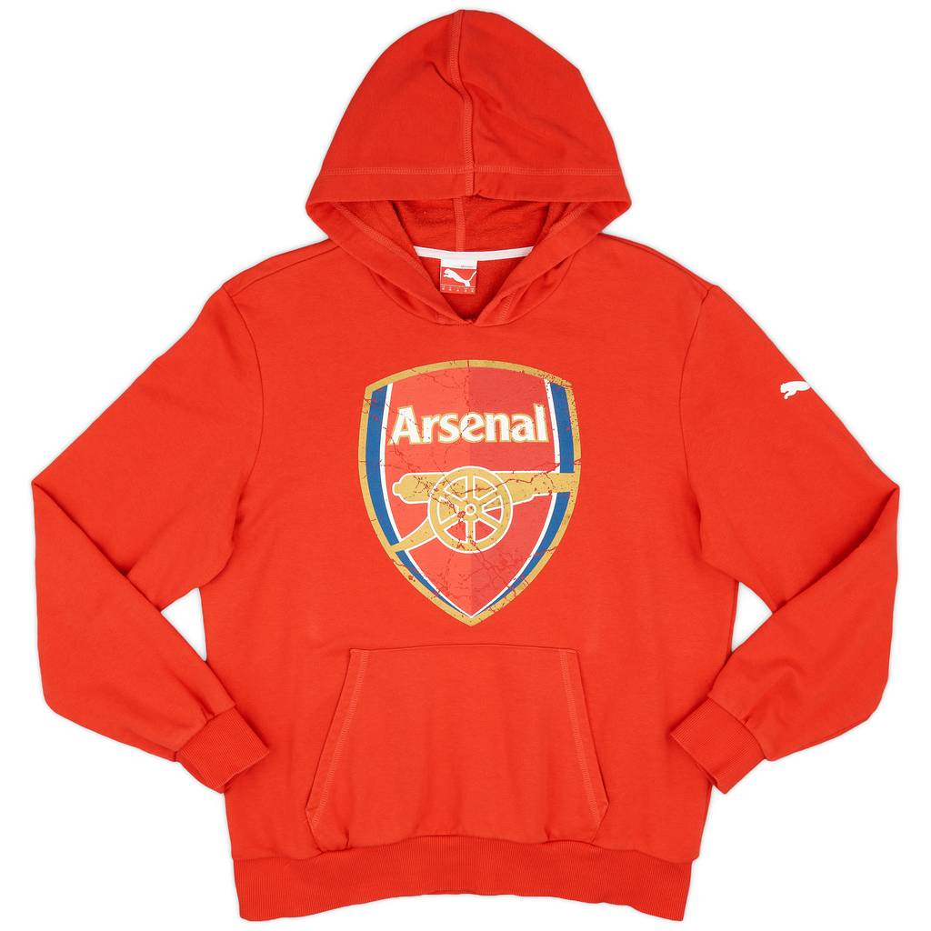 2014-15 Arsenal Puma Hooded Sweat Top - 9/10 - (M)