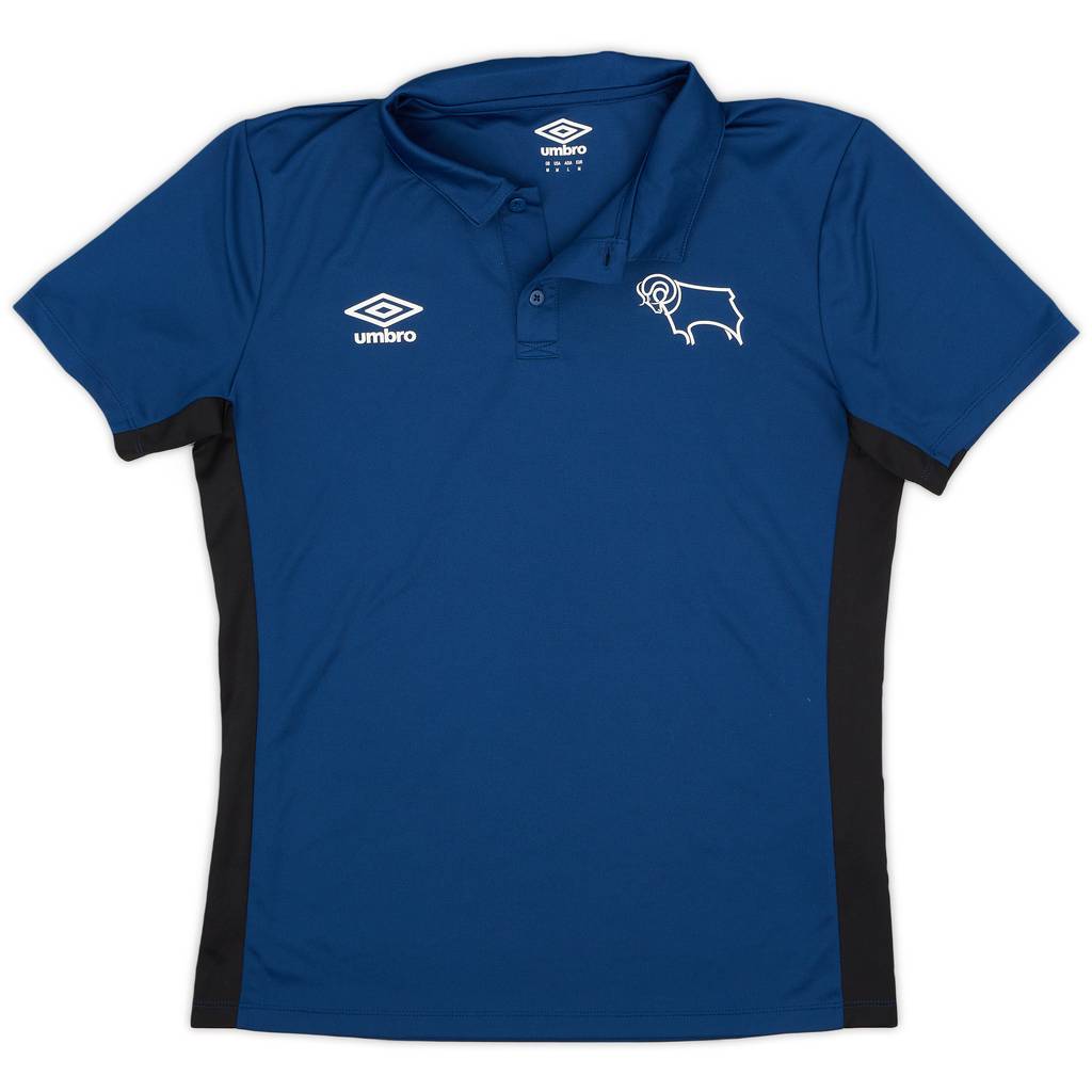 2018-19 Derby County Umbro Polo Shirt - 9/10 - (M)
