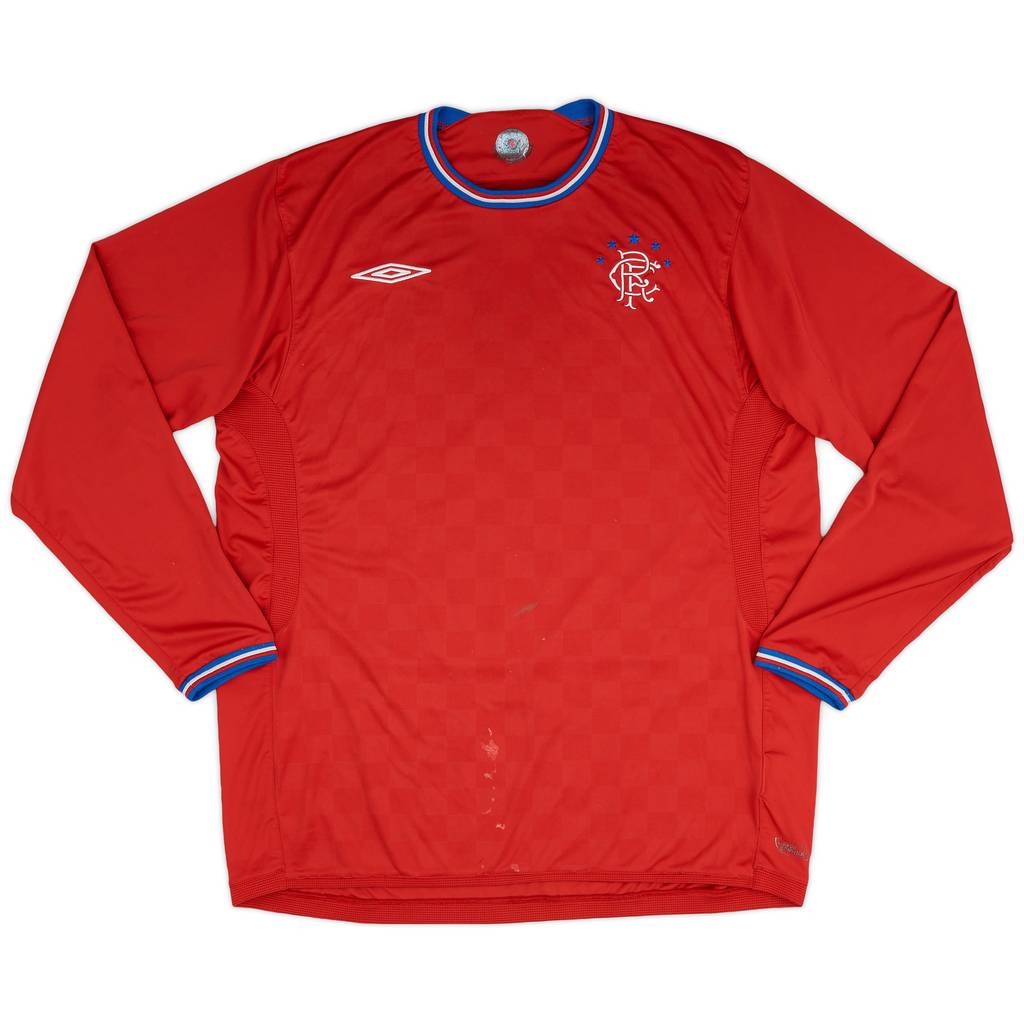 2009-10 Rangers Away L/S Shirt - 4/10 - (XL)