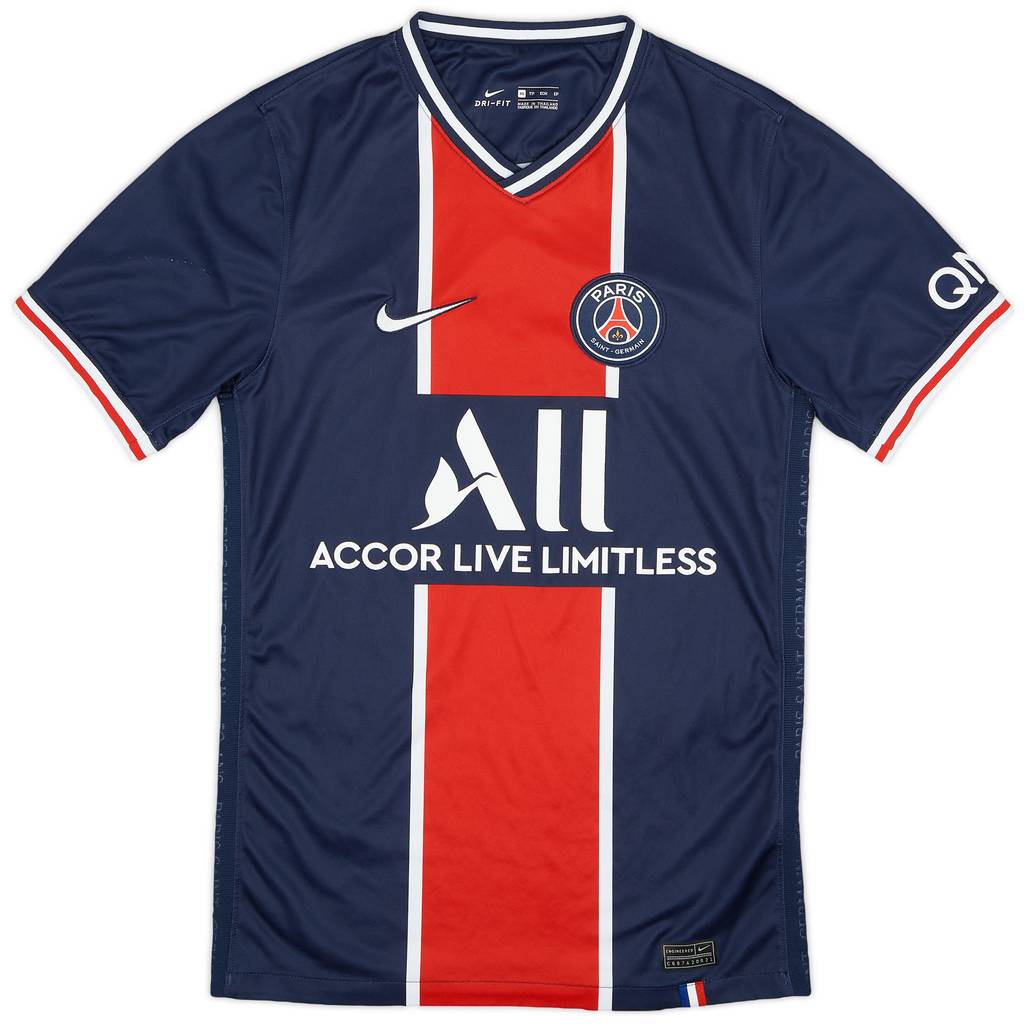 2020-21 Paris Saint-Germain Home Shirt - 7/10 - (XS)