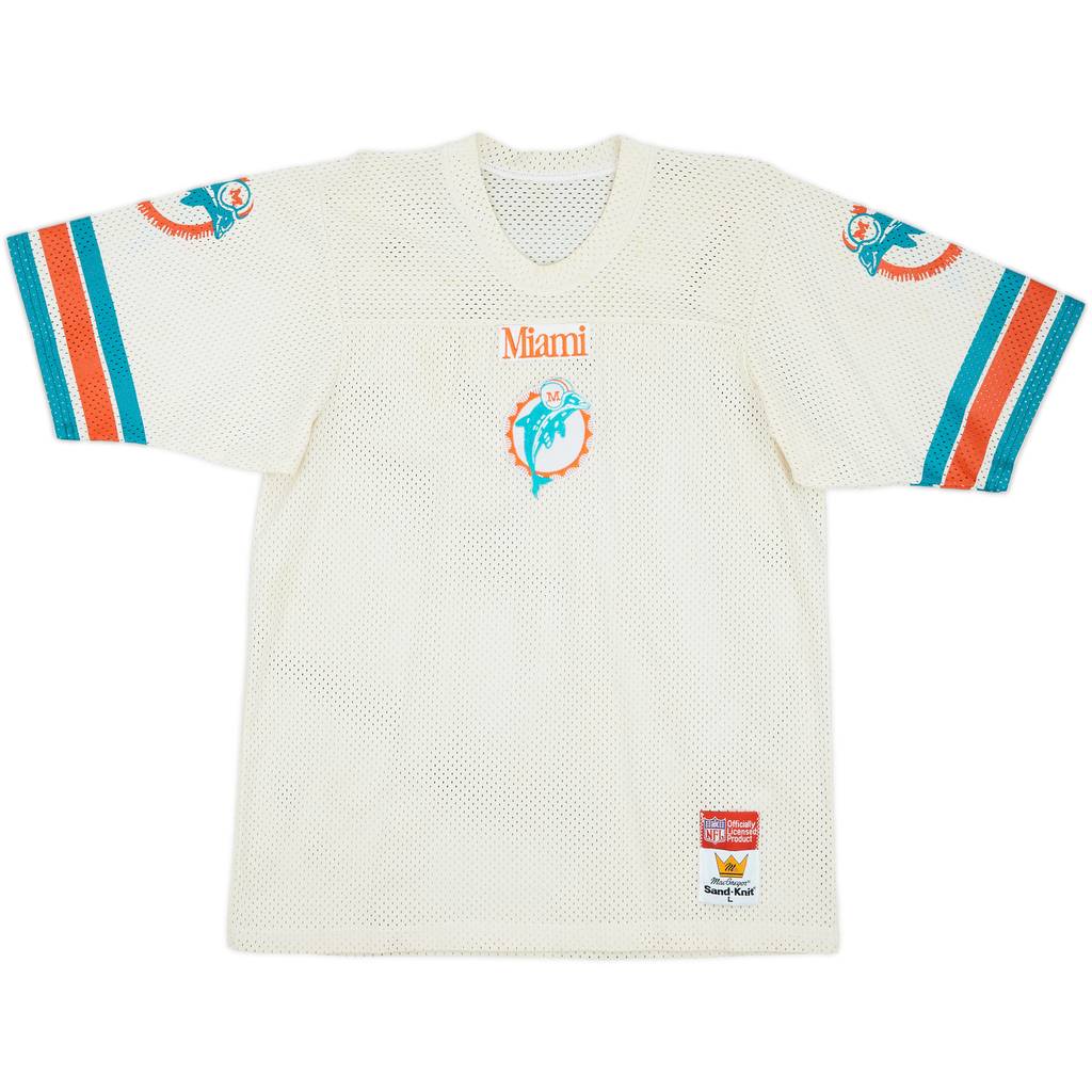 1980s Miami Dolphins MacGregor Sand-Knit Training Jersey - 6/10 - (L)