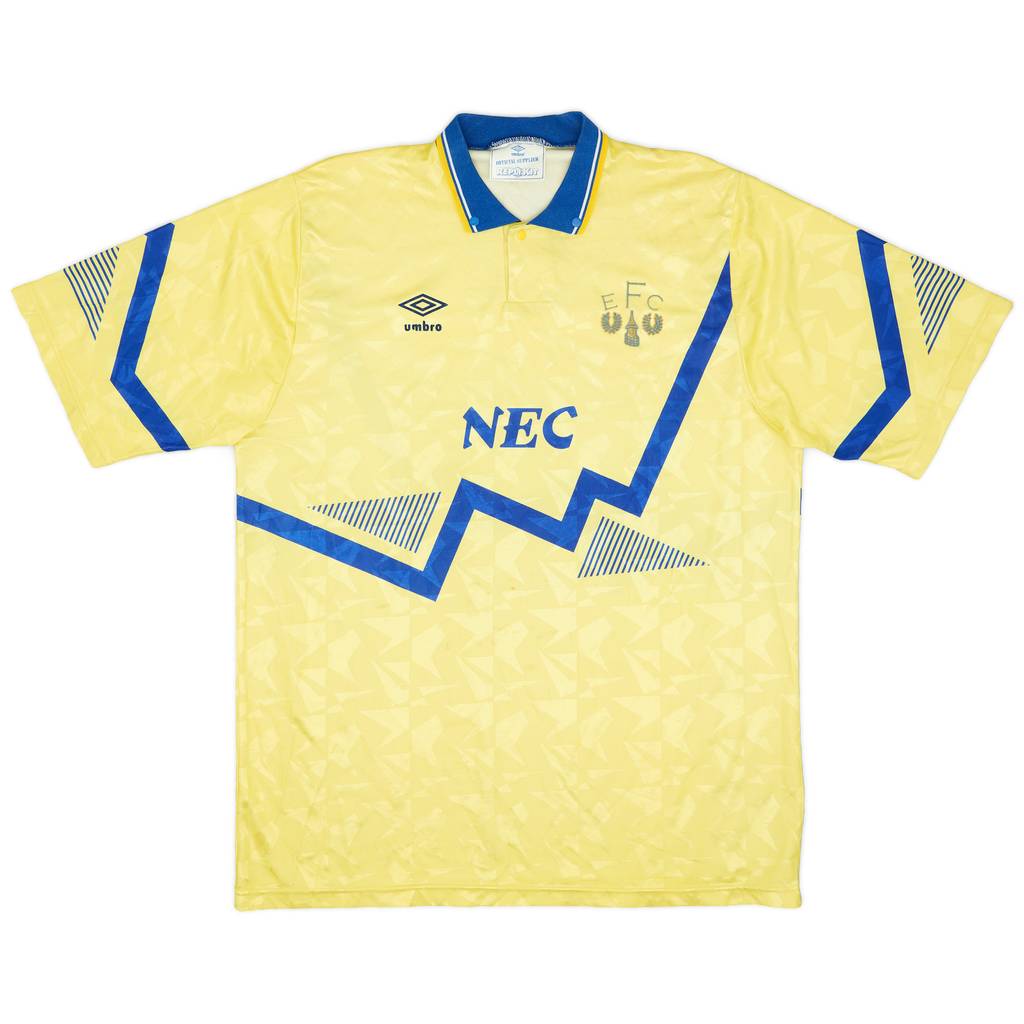 1990-92 Everton Away Shirt - 7/10 - (L)