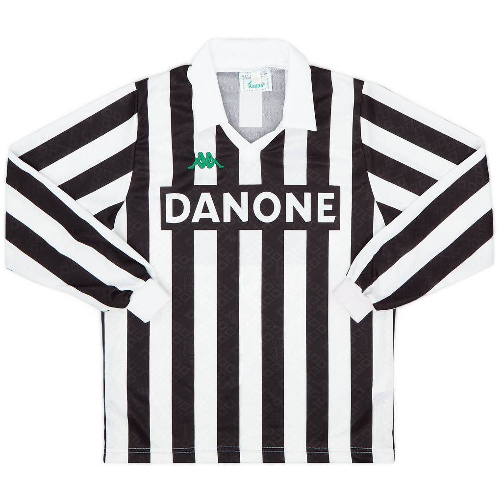 1992-94 Juventus Home L/S Shirt - 5/10 - (XS)