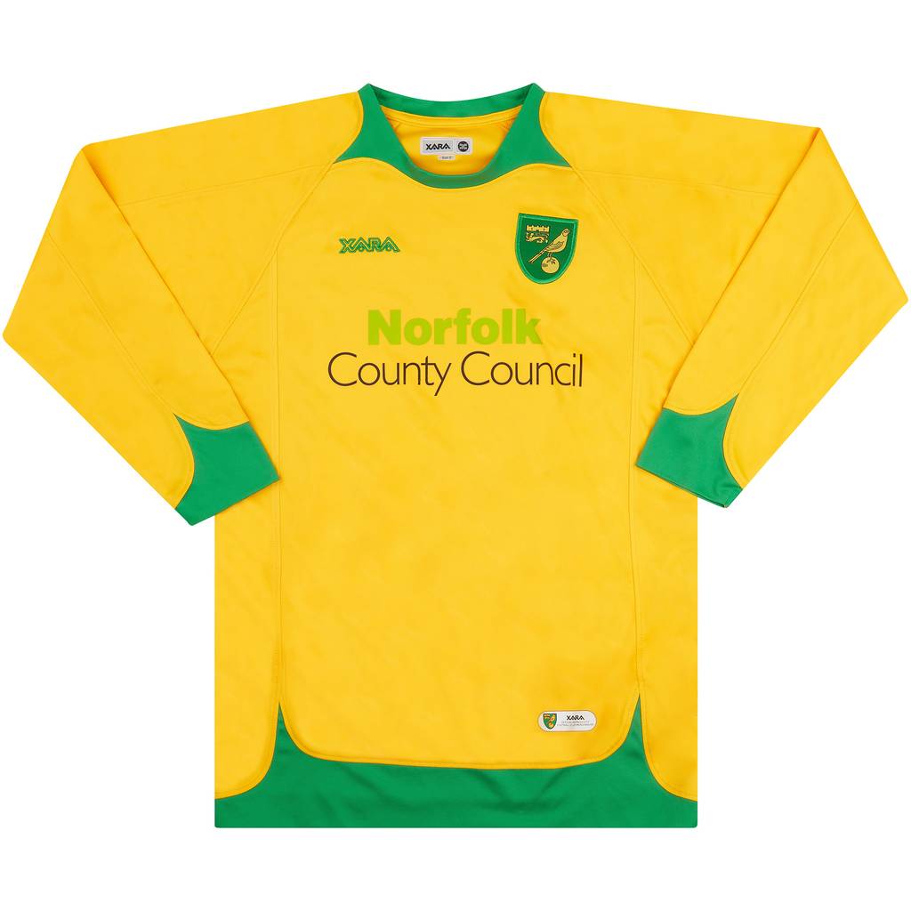 2008-10 Norwich Home L/S Shirt - 6/10 - (S)