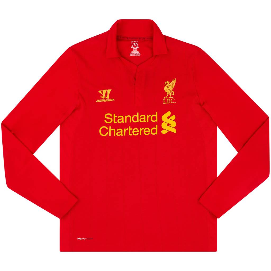 2012-13 Liverpool Home L/S Shirt - 7/10 - (XL.Boys)