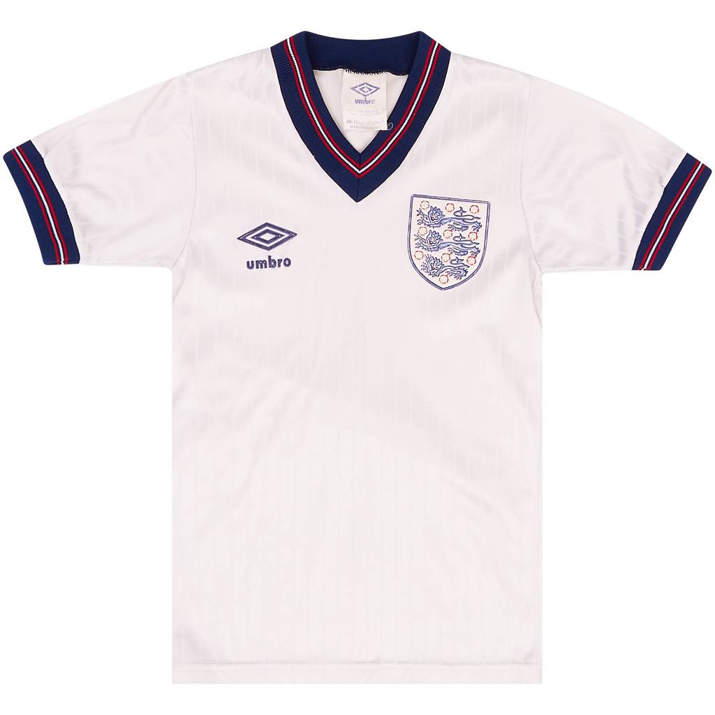 1986-88 England Home Shirt - 7/10 - (XS.Boys)