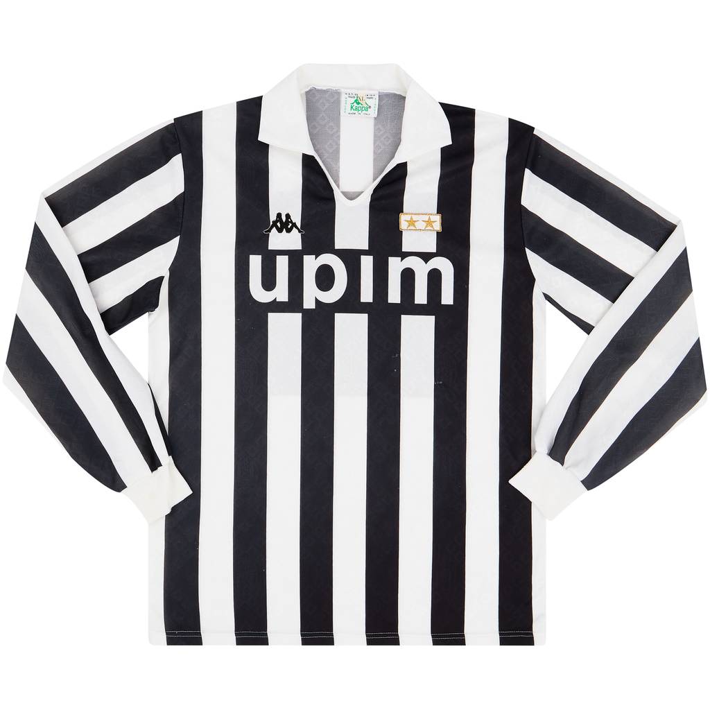1989-90 Juventus Home L/S Shirt - 8/10 - (XL)