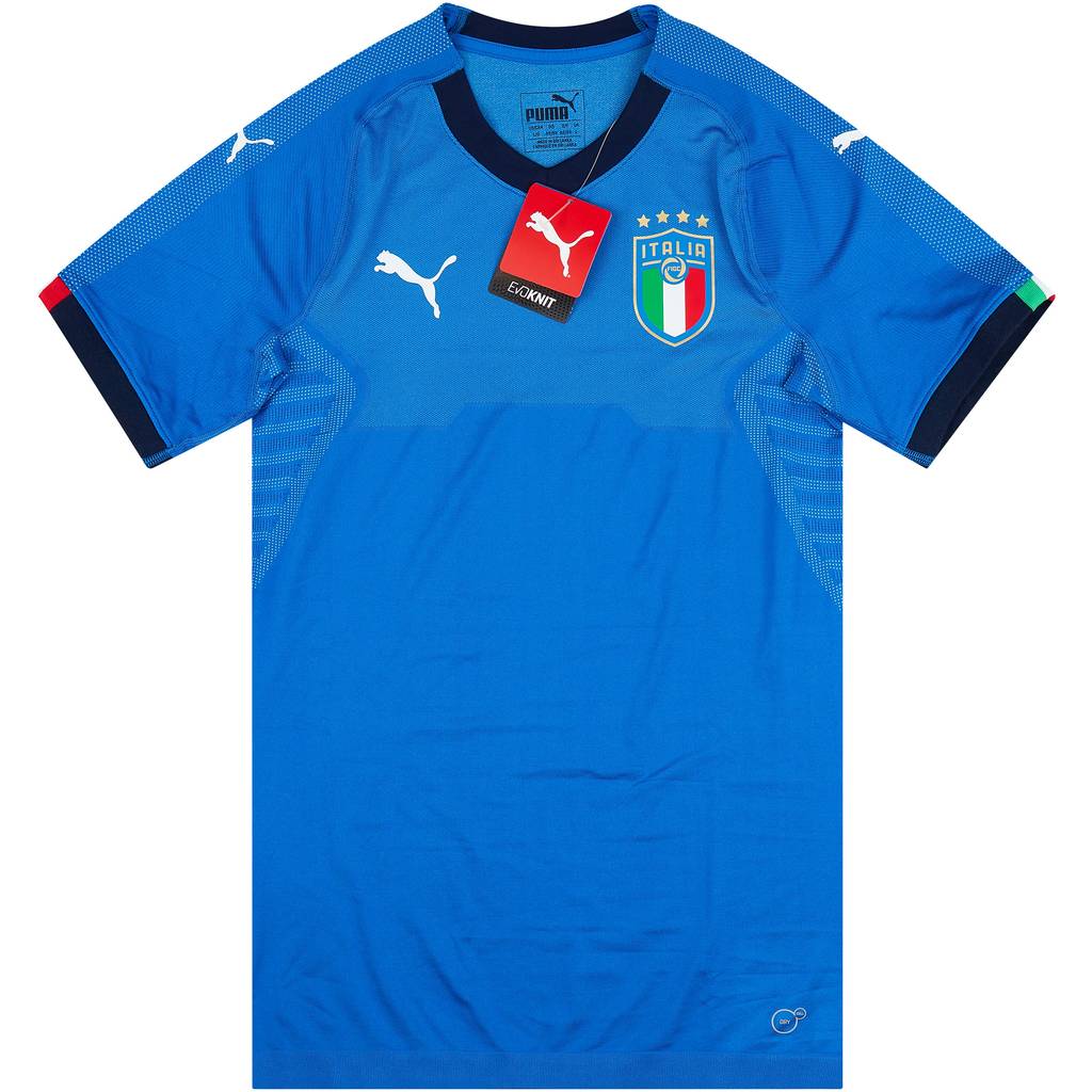 2018-19 Italy Evoknit Authentic Home Shirt (L)