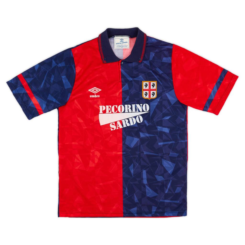 1990-93 Cagliari Home Shirt - 9/10 - (S)