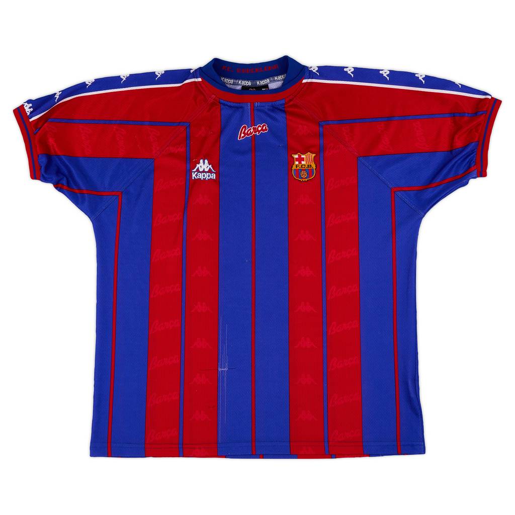 1997-98 Barcelona Home Shirt - 6/10 - (XL)