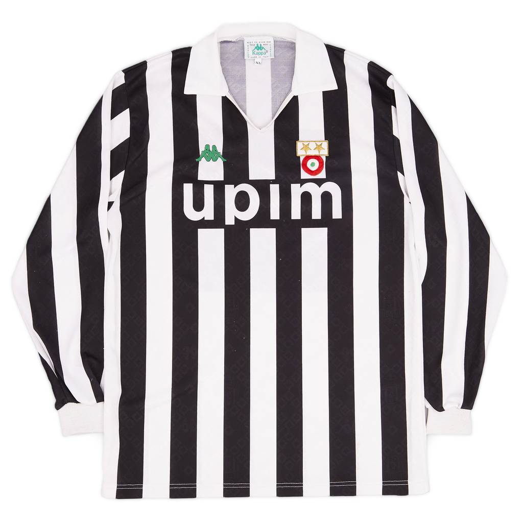 1990-91 Juventus Home L/S Shirt - 9/10 - (XL)