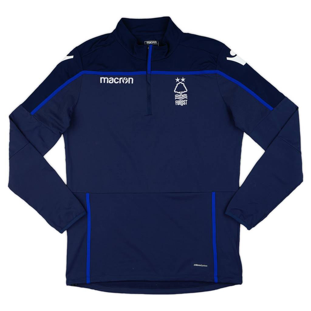 2018-19 Nottingham Forest Macron 1/2 Zip Training L/S Top - 9/10 - (XXL)