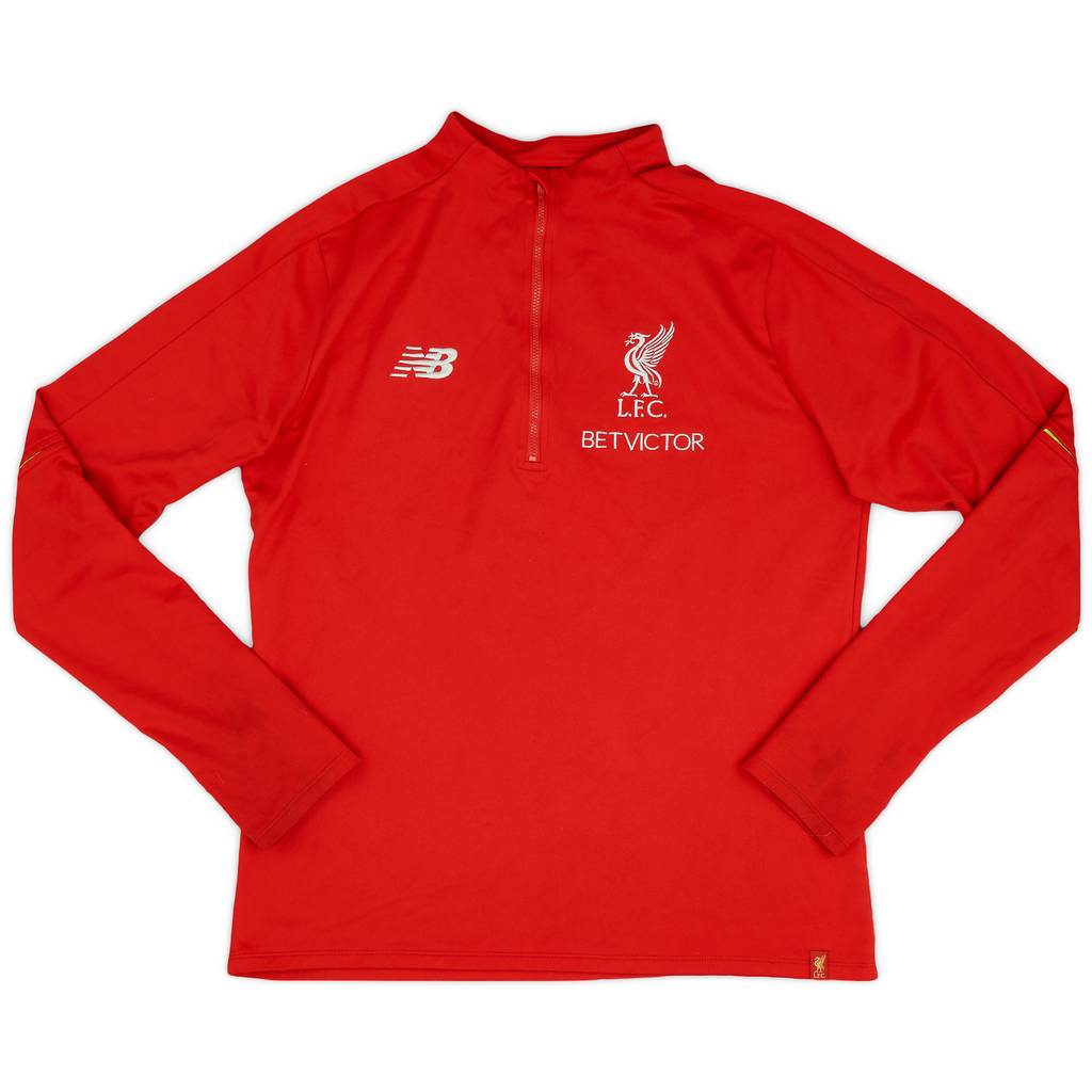 2016-17 Liverpool New Balance 1/4 Zip Training Top - 9/10 - (L)