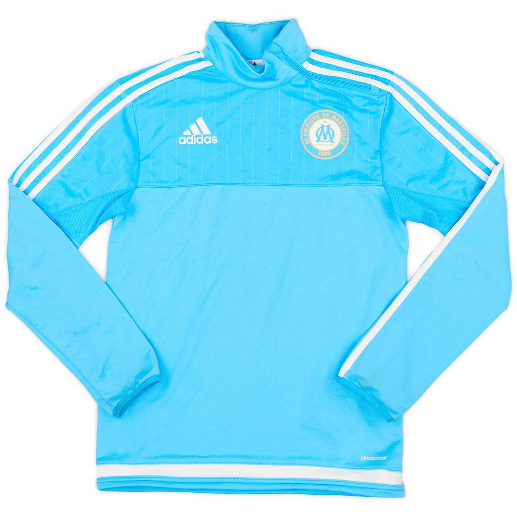 2015-16 Olympique Marseille adidas 1/4 Zip Drill Top - 7/10 - (XS)