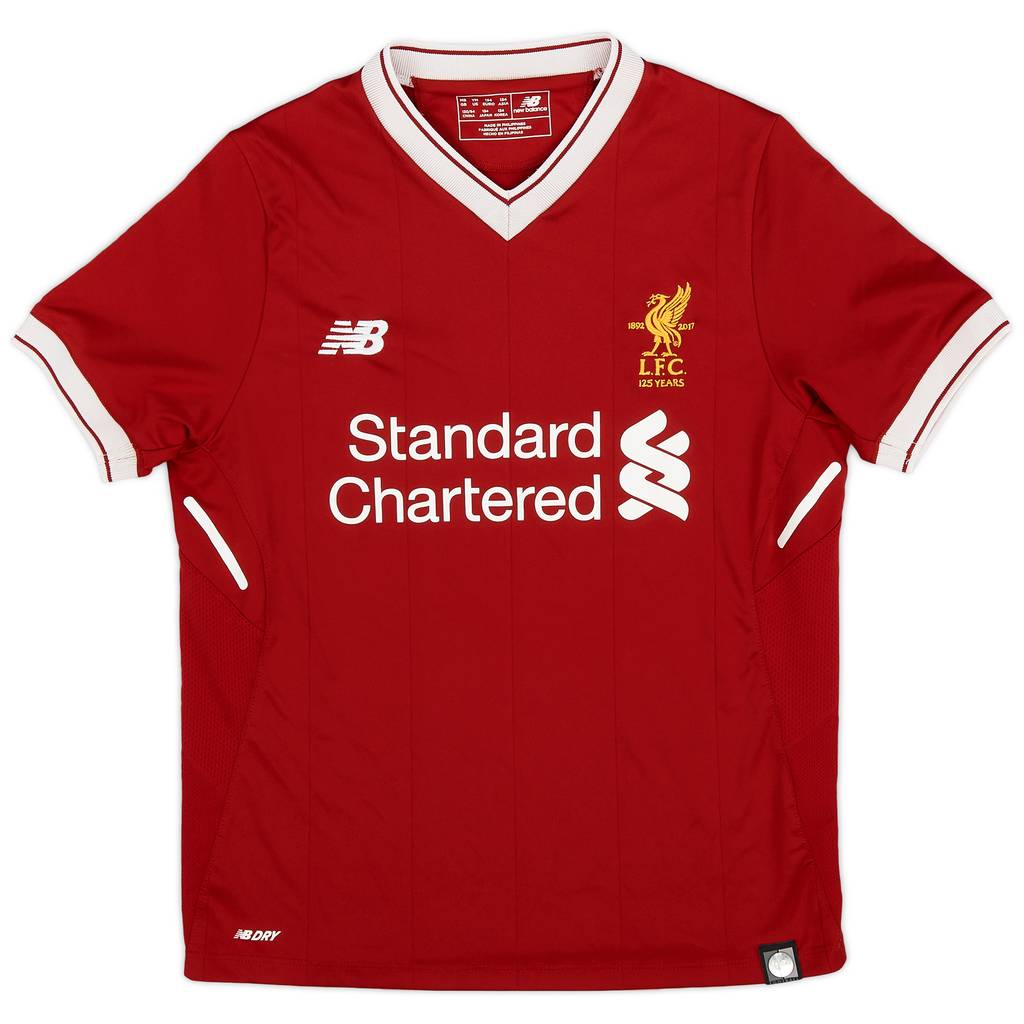 2017-18 Liverpool 125 Years Home Shirt - 8/10 - (M.Boys)