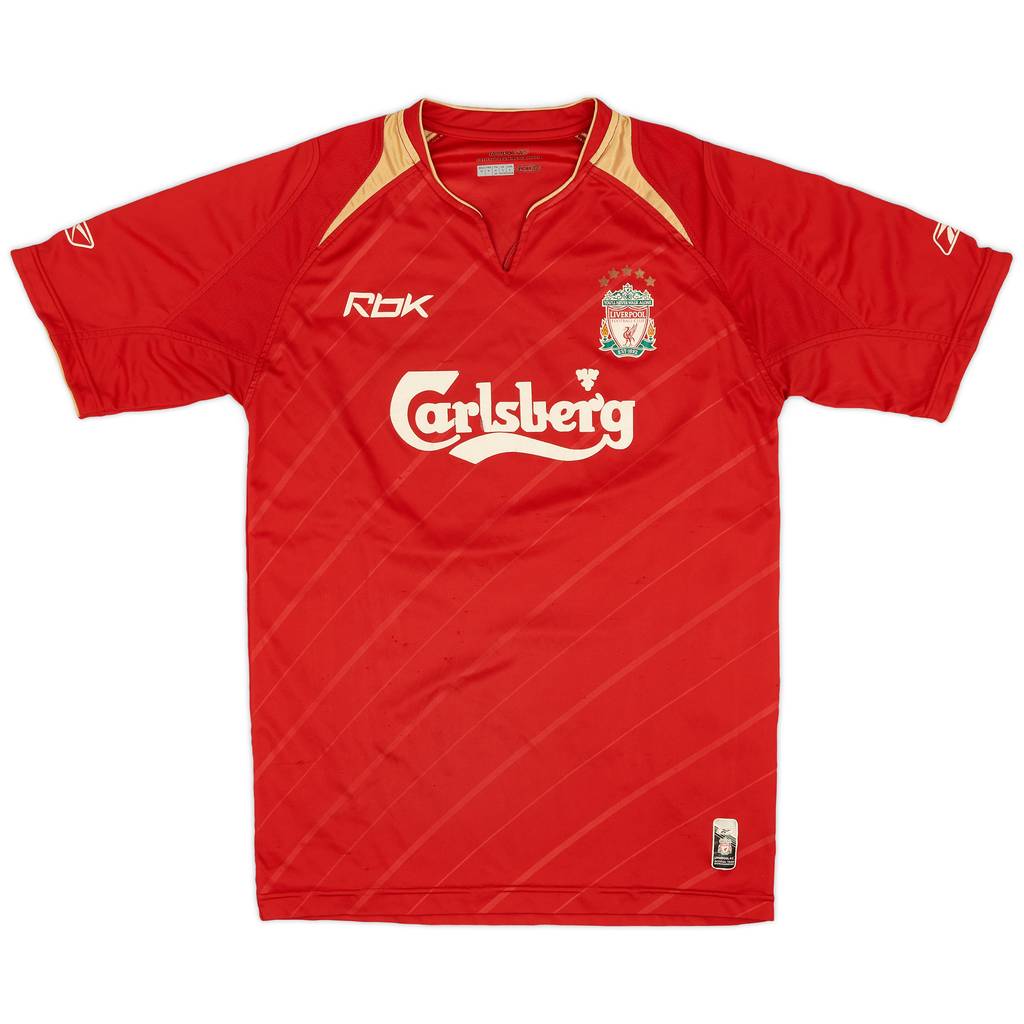 2005-06 Liverpool CL Home Shirt - 5/10 - (S)