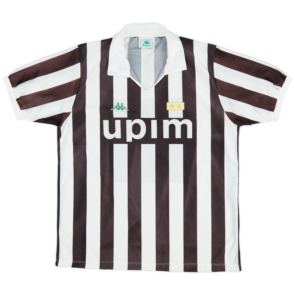 1991-92 Juventus Basic Home Shirt - 8/10 - (L)