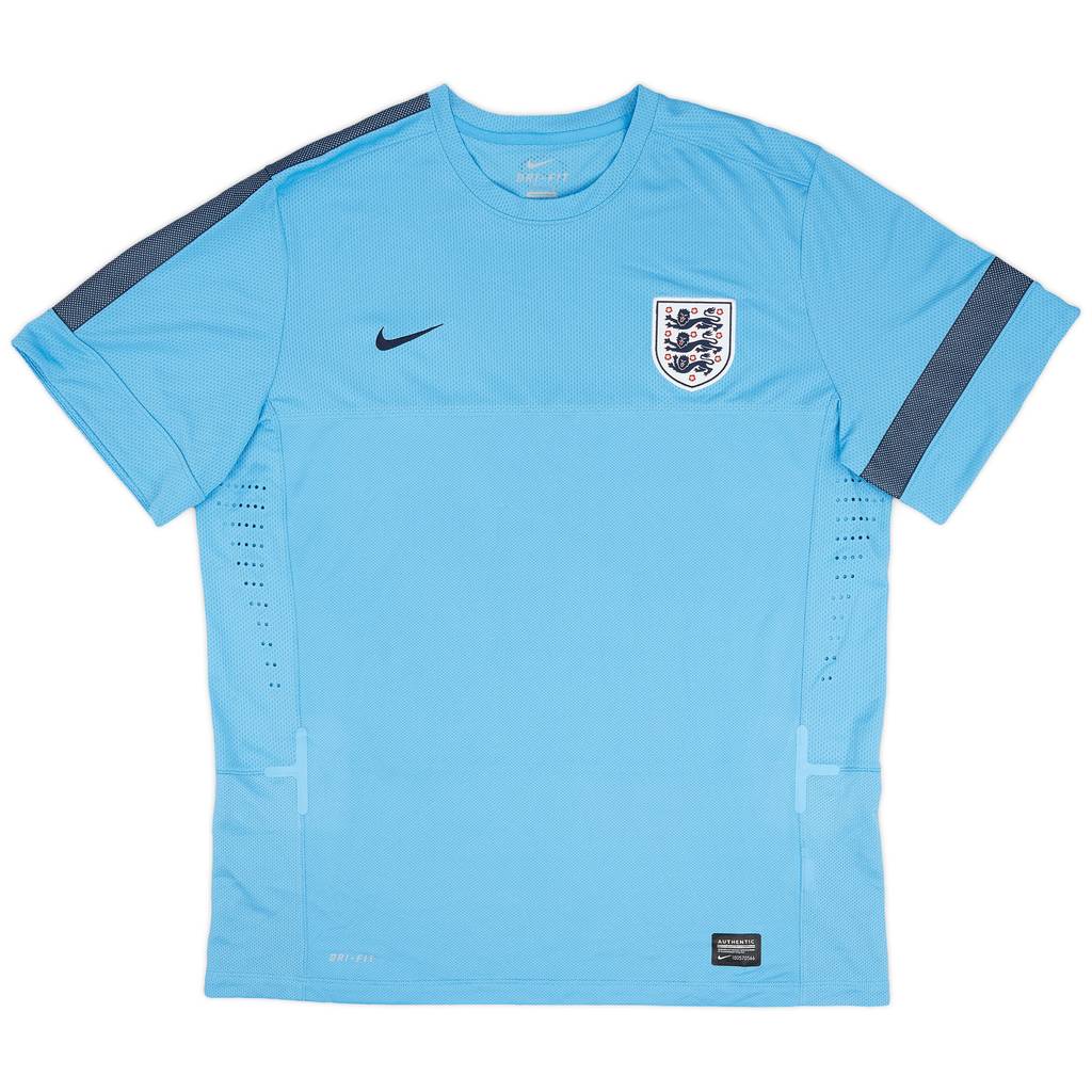 2013-14 England Nike Player Issue Training Shirt - 8/10 - (XXL)
