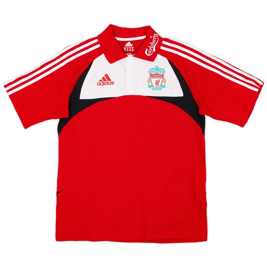2007-08 Liverpool adidas Polo Shirt - 8/10 - (S)