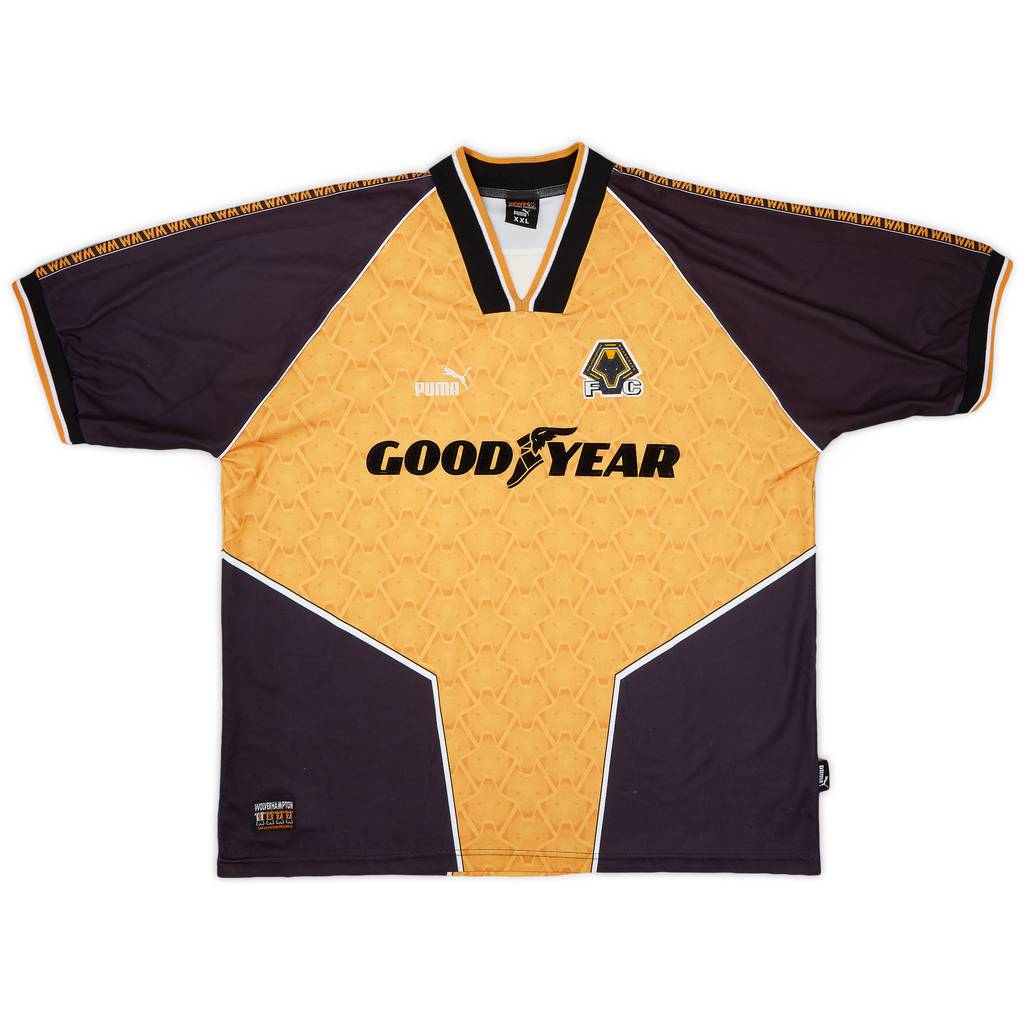 1996-98 Wolves Home Shirt - 8/10 - (XXL)