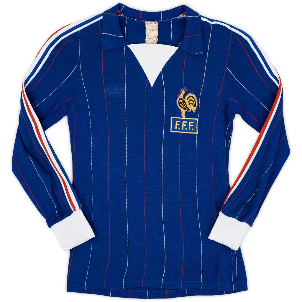 1980-82 France Home L/S Shirt - 6/10 - (S.Boys)