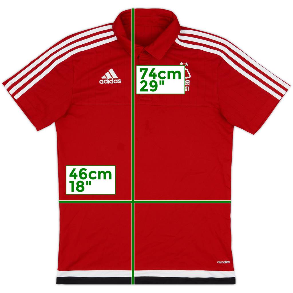 2016-17 Nottingham Forest adidas Polo Shirt - 8/10 - (S)