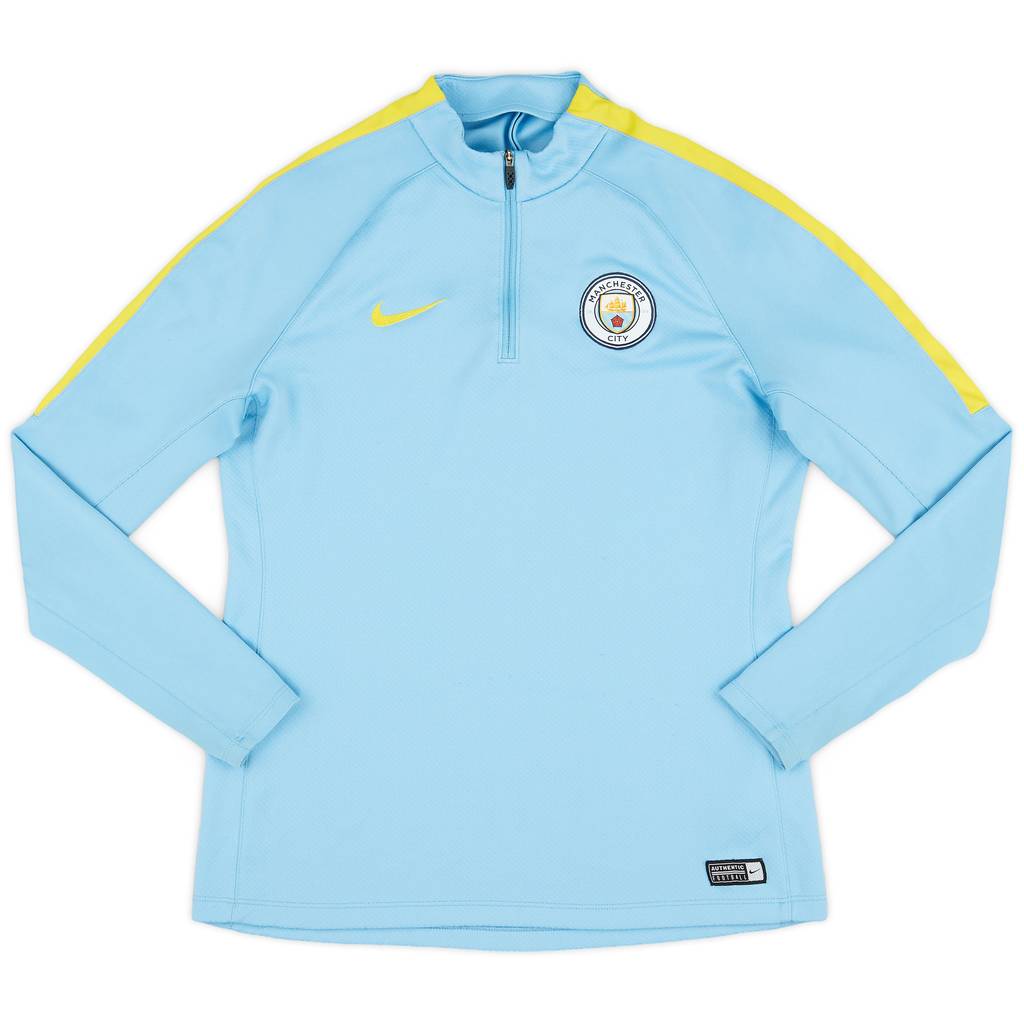 2016-17 Manchester City Nike 1/4 Zip Drill Top - 8/10 - (M)