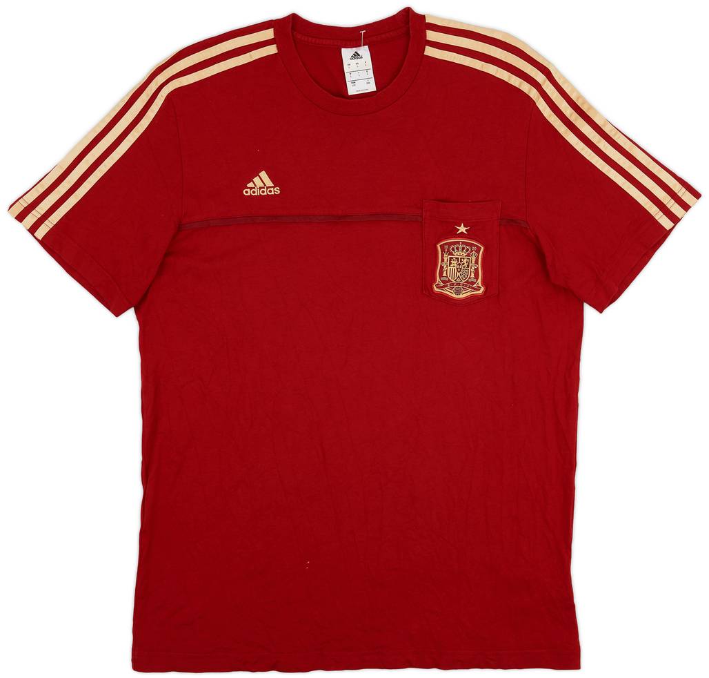 2013-14 Spain adidas Cotton Tee - 8/10 - (L)