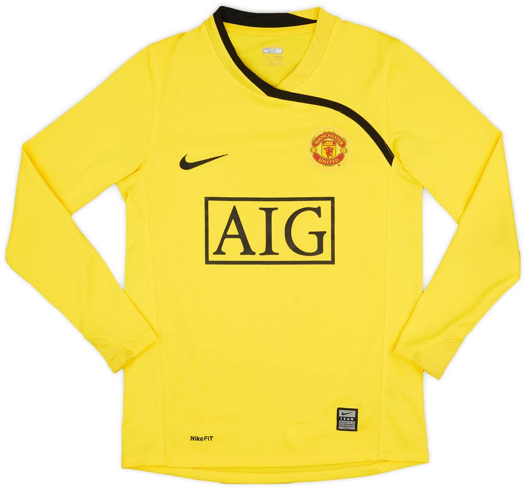 2008-09 Manchester United GK Shirt - 8/10 - (M.Boys)